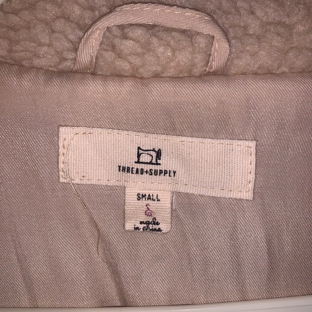 Cream Fuzzy Teddy Jacket - Picture 4 of 4
